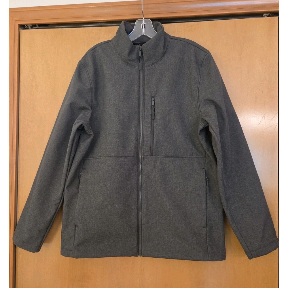 Quince Men's Softshell Fleece-Lined Full-Zip Jacket Heather Shady Sz M NEW! $160 - Picture 3 of 14